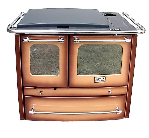 CUISINIERE A BOIS TRADITION MARRON