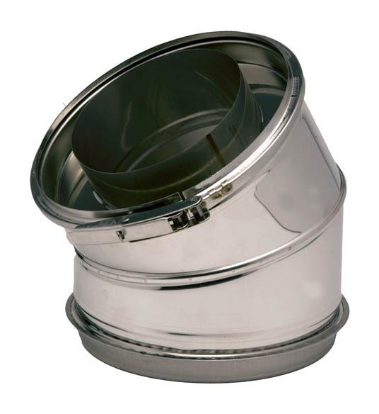 COUDE INOX DOUBLE PAROI