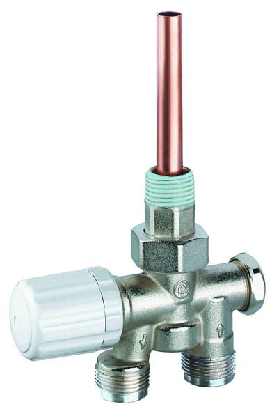 ROBINET DOUBLE RADIATEUR S/SERVIETTE