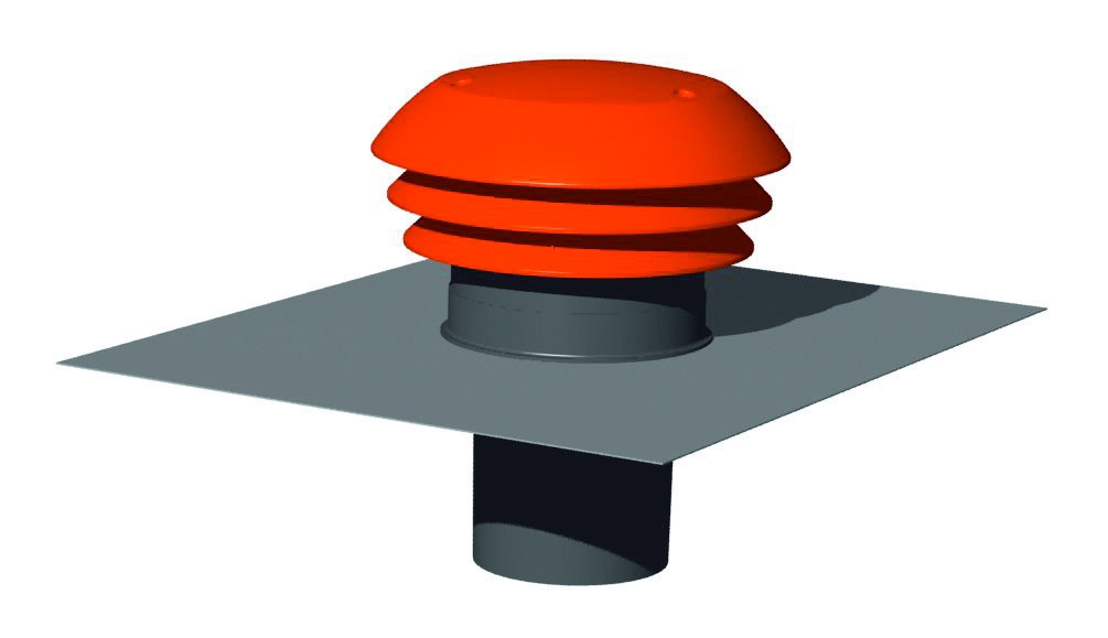 CHAPEAU DE TOITURE D.125 VMC DOUBLE FLUX