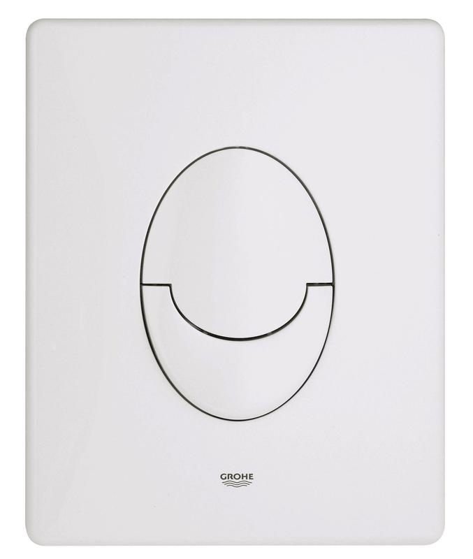 GROHE PLAQUE DOUBLE TOUCHE BLANCHE
