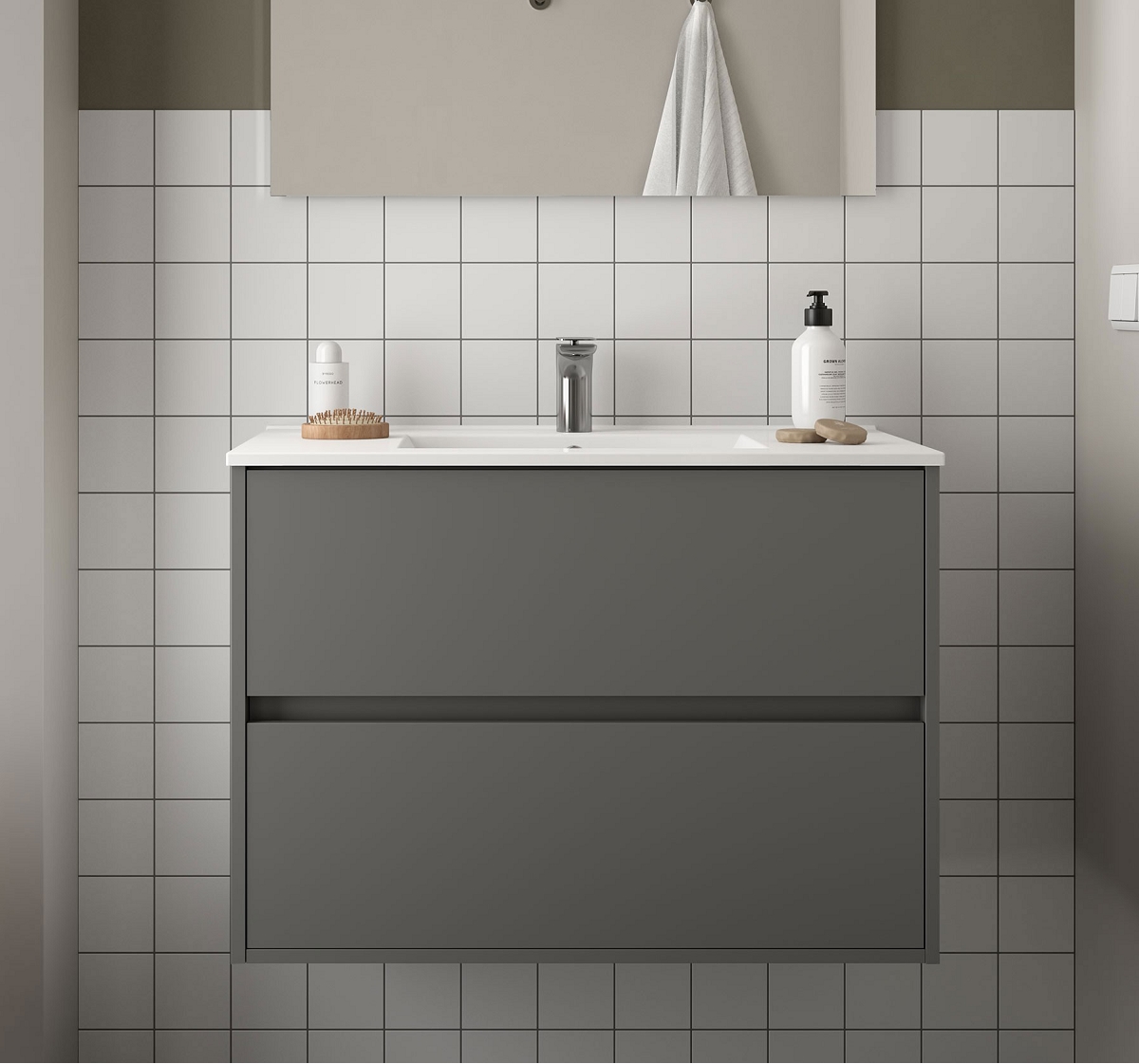 MEUBLE NOJA 800 COMPLET GRIS
