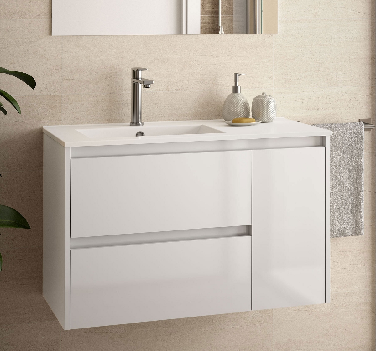 MEUBLE NOJA 855 COMPLET BLANC