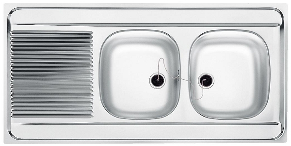 EVIER INOX A POSER 120X60