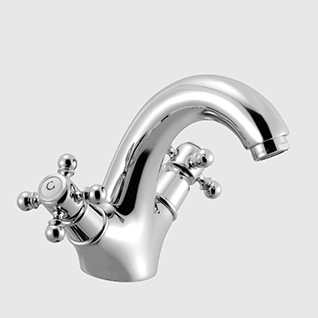 MEL. FIXE LAVABO RETRO TIFFANY CHROME