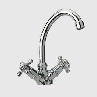 MEL. TUBE LAVABO RETRO TIFFANY CHROME