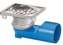 SIPHON DE SOL INOX 96X96X50 SORTIE H/V 50MM