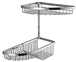JS - PANIER ANGLE 2 NIVEAUX CHROME