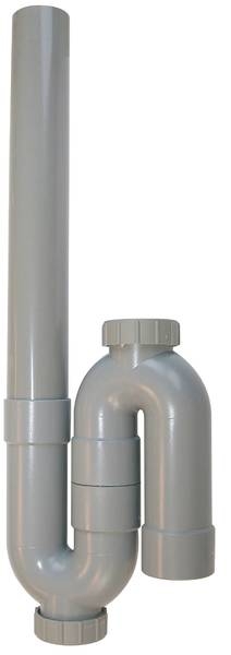 SIPHON DOUBLE PVC VERTICAL