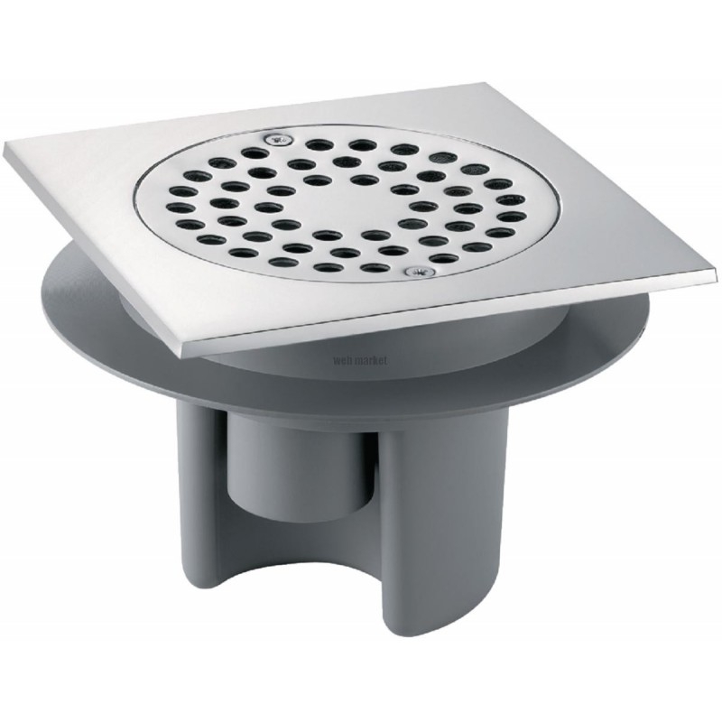 SIPHON DE SOL GRILLE INOX 150X150 36L/MN