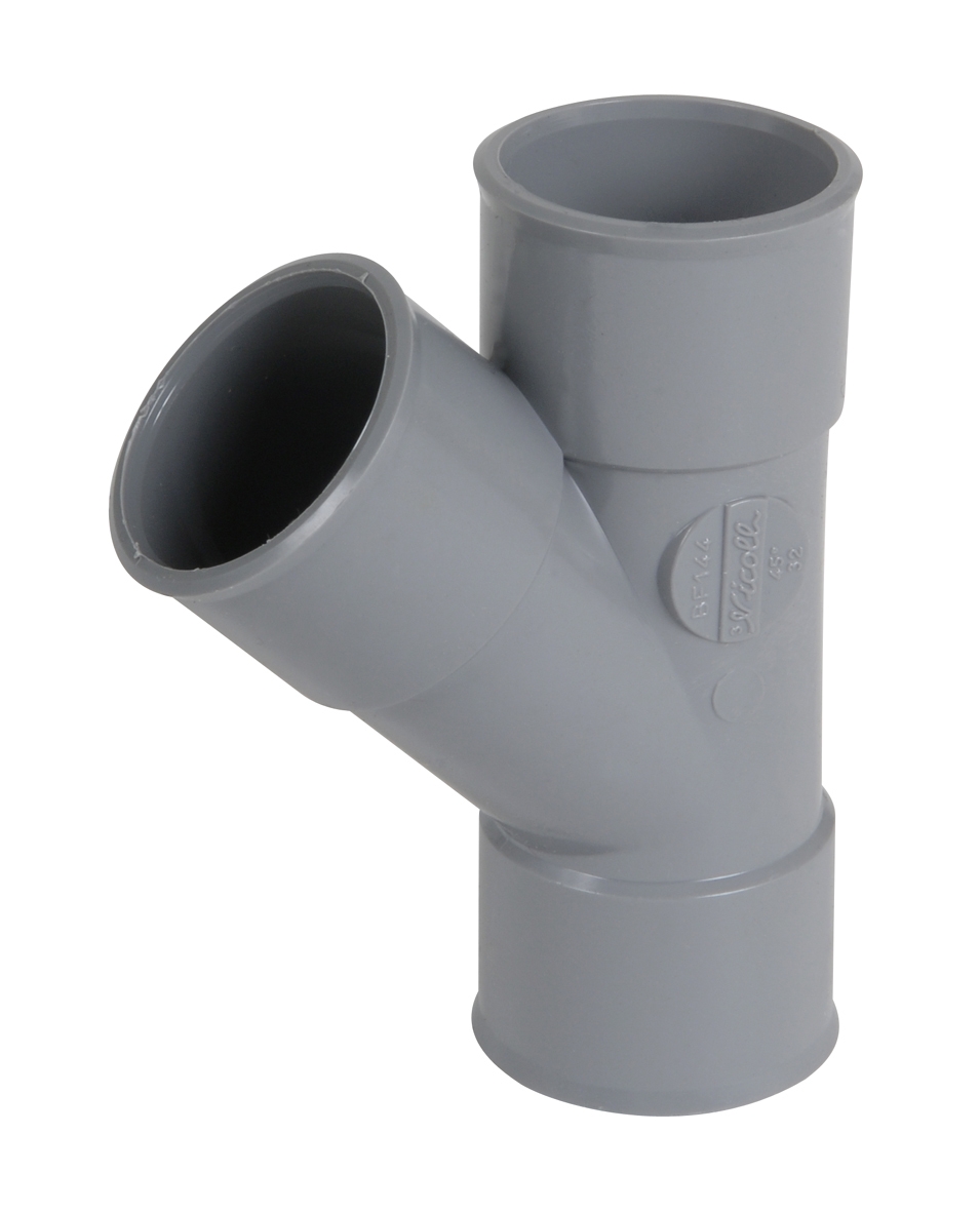 TES CULOTTE PVC 45° FEMELLE / FEMELLE