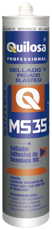CART. 300ML MS35 POLYMERE BLANC