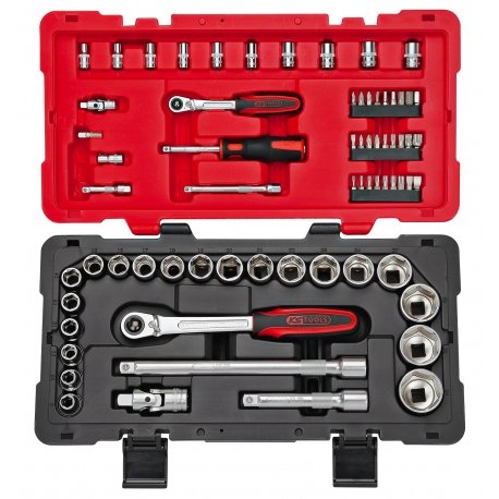 COFFRET A DOUILLES KS TOOLS 68 PIECES 1/4-1/2 A EPUISEMENT