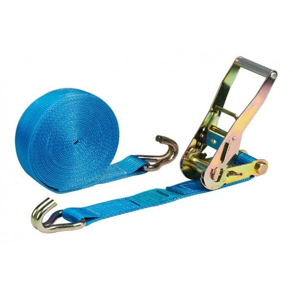 SANGLE A CLIQUET 25MM 5M AVEC CROCHET FERME