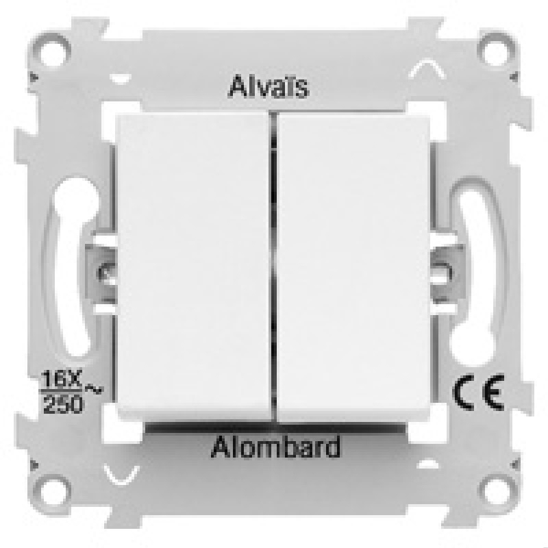 ALOMBARD 81083 ALVAIS DOUBLE BOUTON POUSSOIR