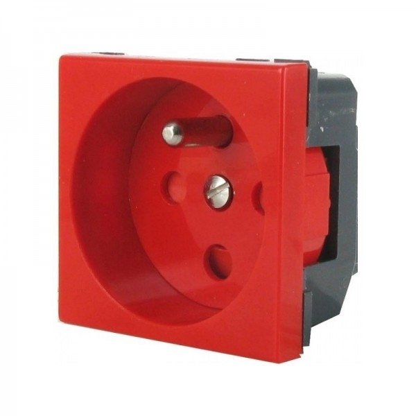 LEGRAND 77114 MOSAIC MEC. 2P+T ROUGE+DETROMP